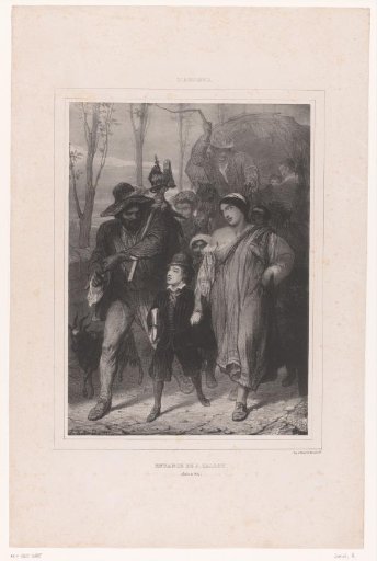 Jacques Callot as a child on a journey