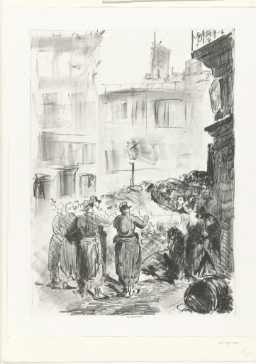 Execution by firing squad of supporters of the Paris Commune