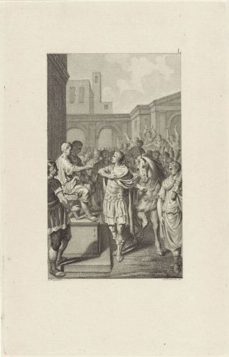 Pompey before the Censors Gellius and Lentulus
