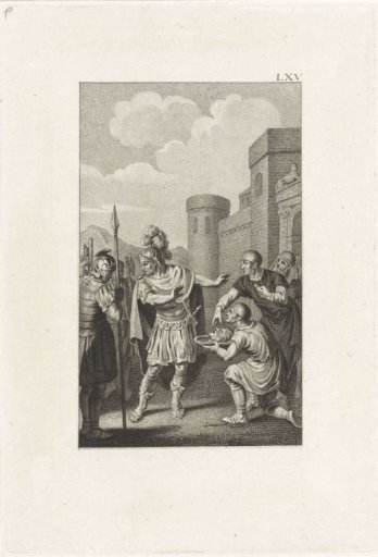 Head of Pompey Brought to Caesar