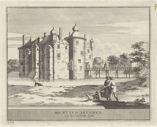 View of Waddestein Castle at Asperen