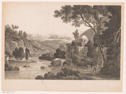 Landscape with a Building with a Dome
