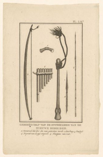 Tools made by the original inhabitants of the New Hebrides
