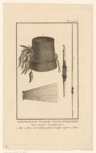 Objects made by the original inhabitants of New Caledonia