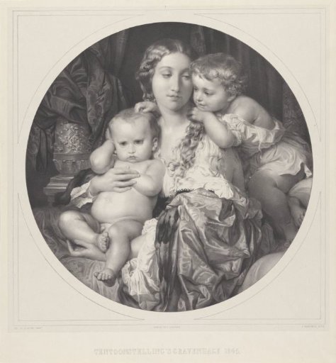 Mother with two children