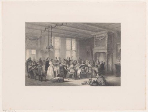 Toast at a wedding feast in the seventeenth century