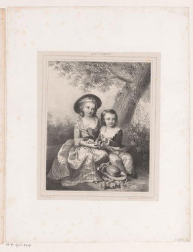 Child portraits of Marie Thérèse Charlotte and Crown Prince Louis Joseph of France