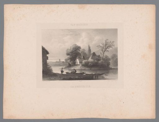 Landscape with a Small Island in a River