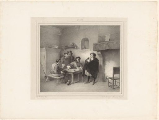 Card players in an inn