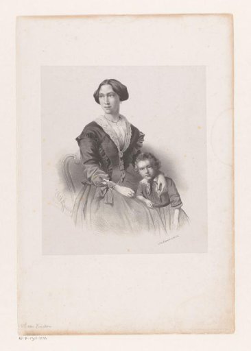 Portrait of Mrs. Van Krieken with her son