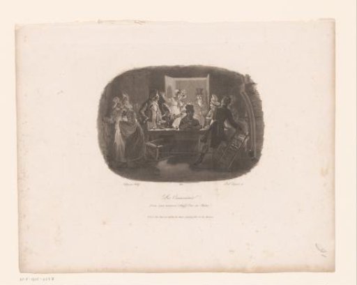 Company at a table