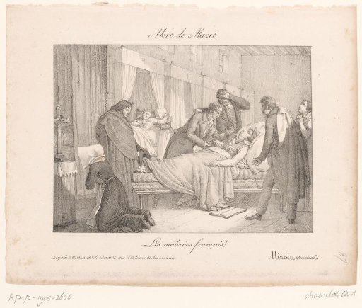 French Physicians Lean Over the Dying Mazet