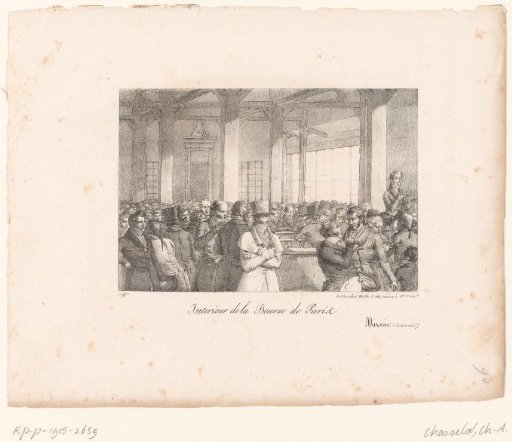 Merchants in the Paris Stock Exchange