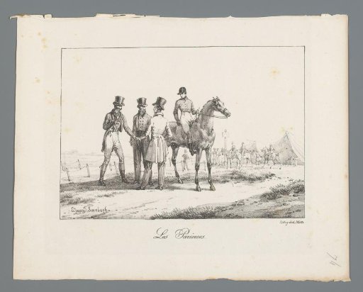 Men betting during the horse races