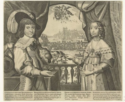Portrait of Willem II, Prince of Orange, and Maria Henrietta Stuart