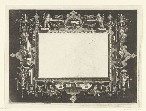 Cartouche with Two Boys on Top