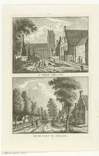 Two village views at Hollum