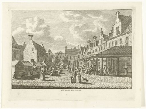 Town view with Weigh House at Sneek