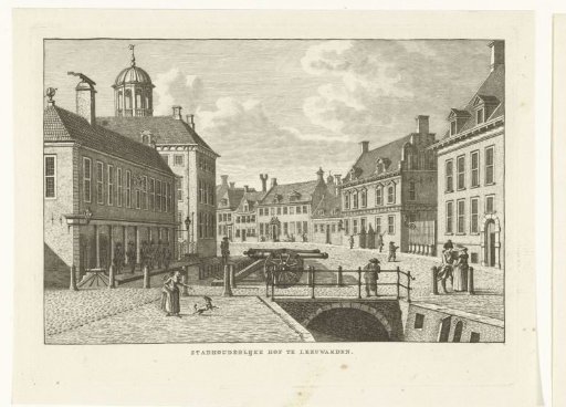 Town view with Stadtholder's Court at Leeuwarden