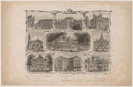 Nine buildings in The Hague