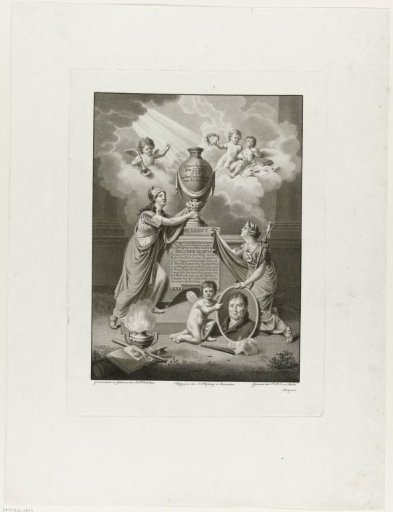 Allegory on the death of Joan Melchior Kemper, 1824