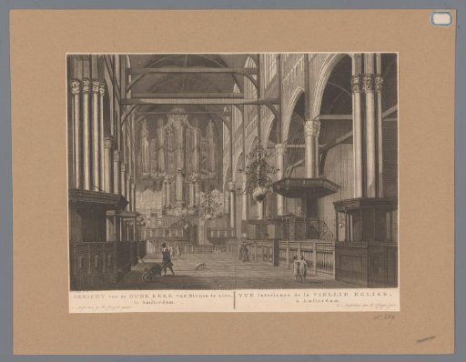 View of the Oude Kerk in Amsterdam