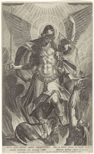 Archangel Michael Treading on the Devil