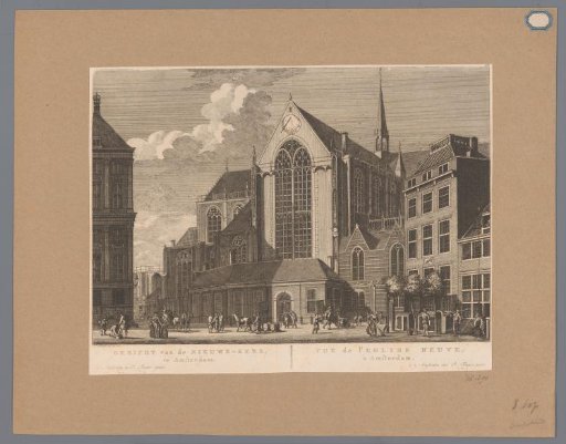 View of the Nieuwe Kerk in Amsterdam