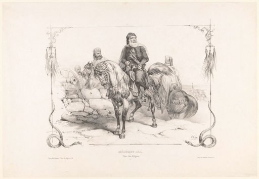 Equestrian portrait of Mohammed Ali