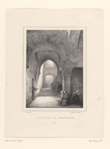 Carthusians in a cloister