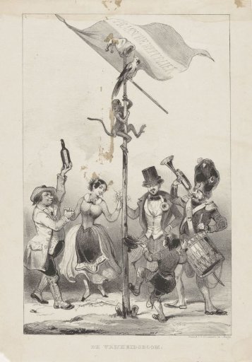 Tree of Liberty with monkey and cockatoo