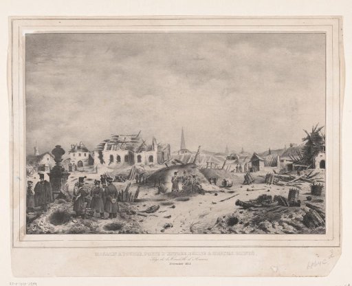 Destroyed buildings, 1832