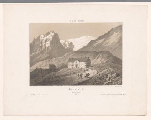 View of the Simplon Hospice on the Simplon Pass
