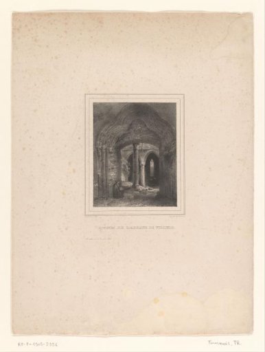 View of the ruin of the abbey of Villers