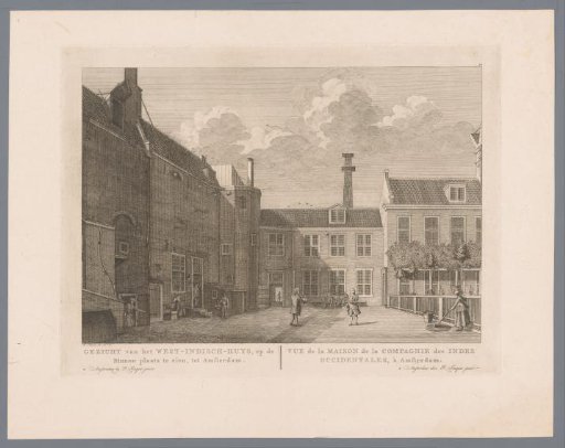 View of the Courtyard of the West-Indisch Huis in Amsterdam