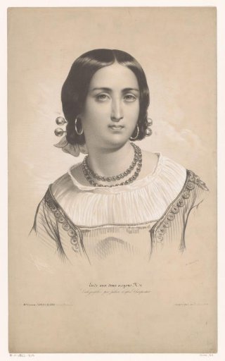 Portrait of a woman in regional costume