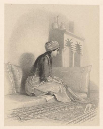 Young Egyptian woman in an interior