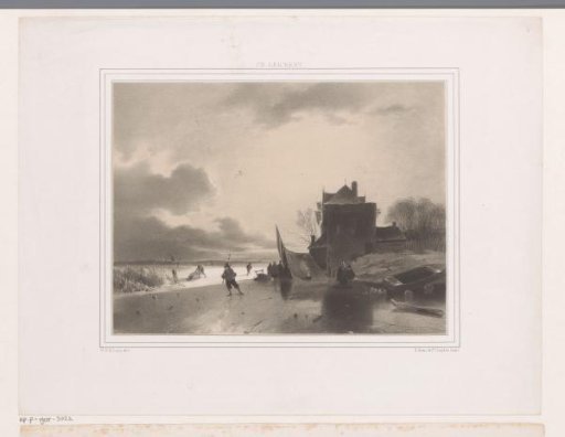 Winter Landscape with a Frozen River