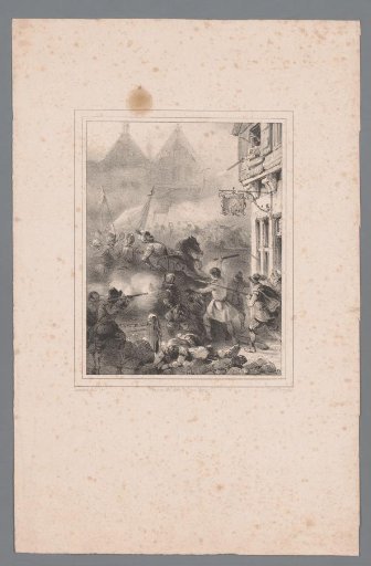 Fight between Soldiers and Citizens
