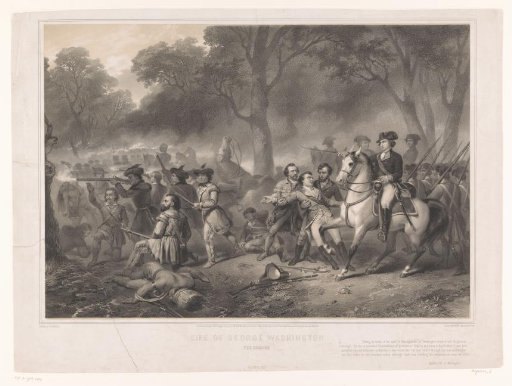 George Washington in the Battle of the Monongahela