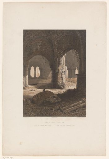 Ruins of St. Bavo's Abbey in Ghent