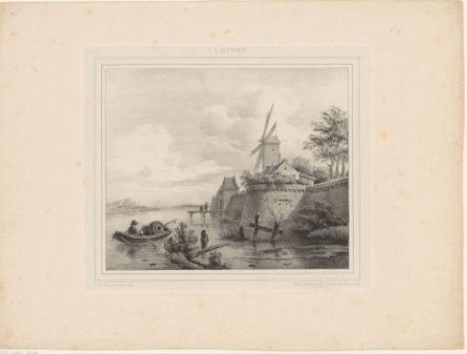 River Landscape with a Mill