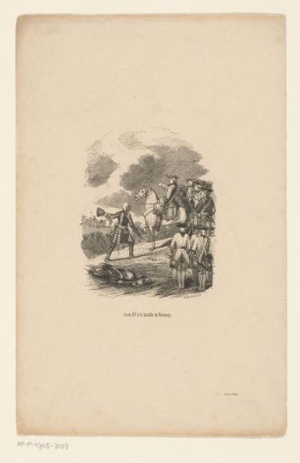 Louis XV at the Battle of Fontenoy