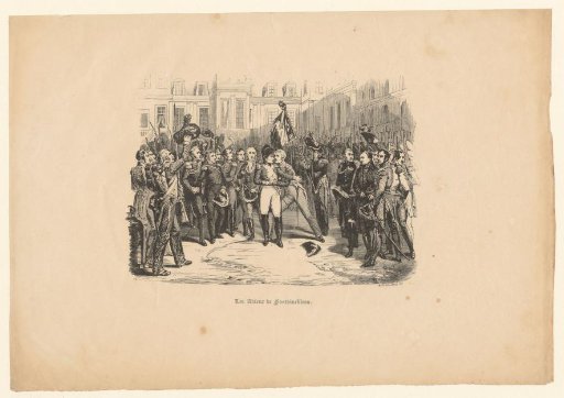 Napoleon bids farewell to the Imperial Guard at Fontainebleau