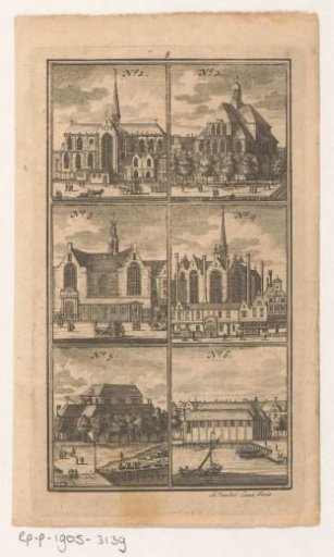 Six Different Churches and Chapels in Amsterdam