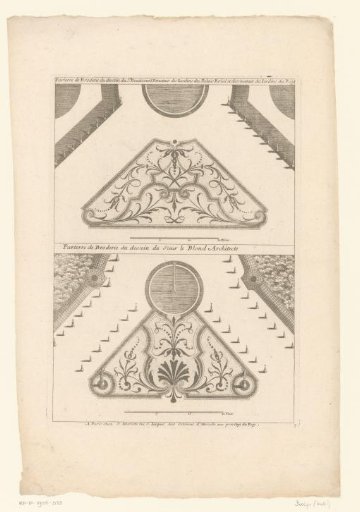 Triangular parterres