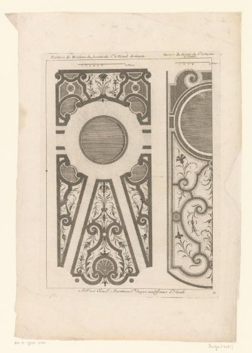 Two parterres with ponds