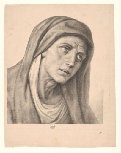 Veiled female bust