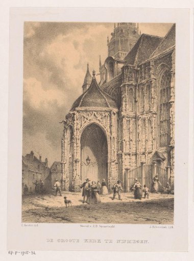 Entrance of the Saint Stevens Church Nijmegen