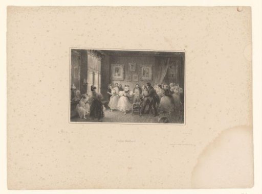 Company Playing a Game with Blindfold